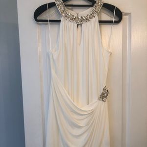 Macy's Dresses - White mini dress with beading! Macy's Dresses - White mini dress with beading!